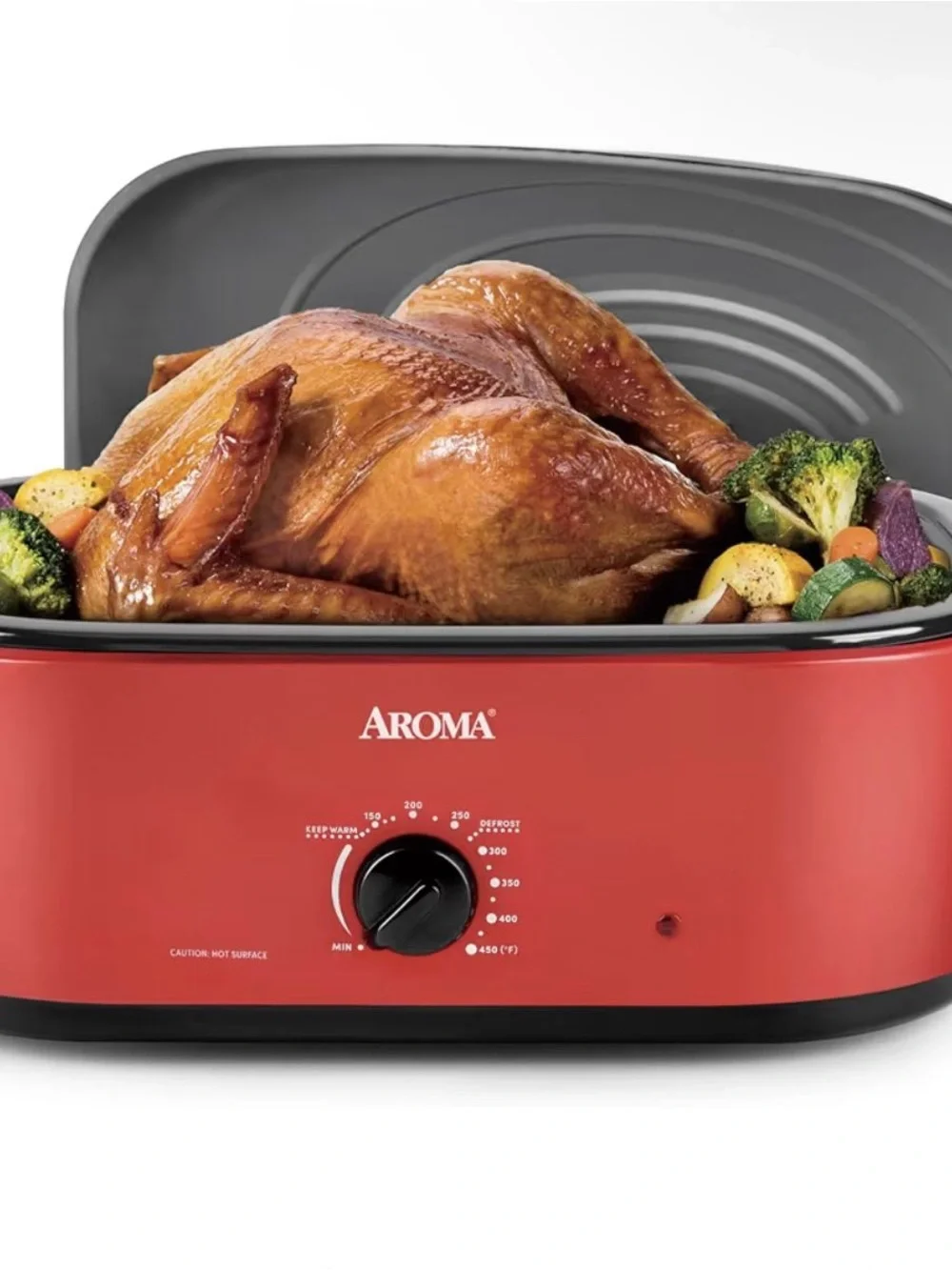 Roma Red Roaster with Clear Self-Basting Lid